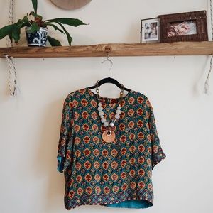 Anthropologie silk blouse